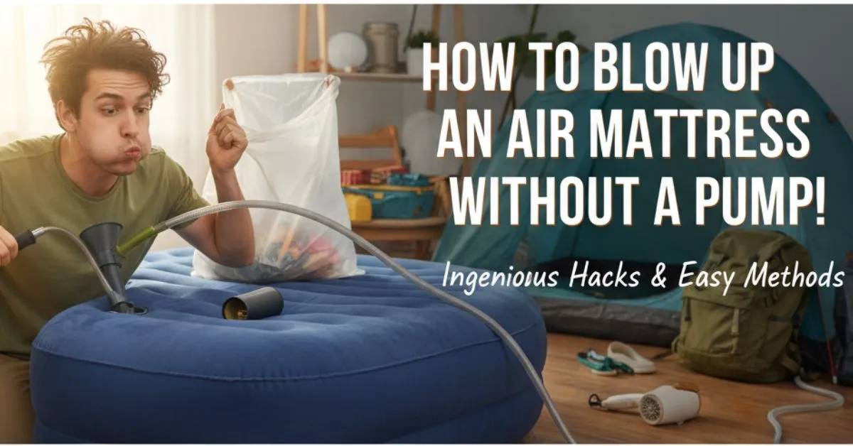 air mattress no pump