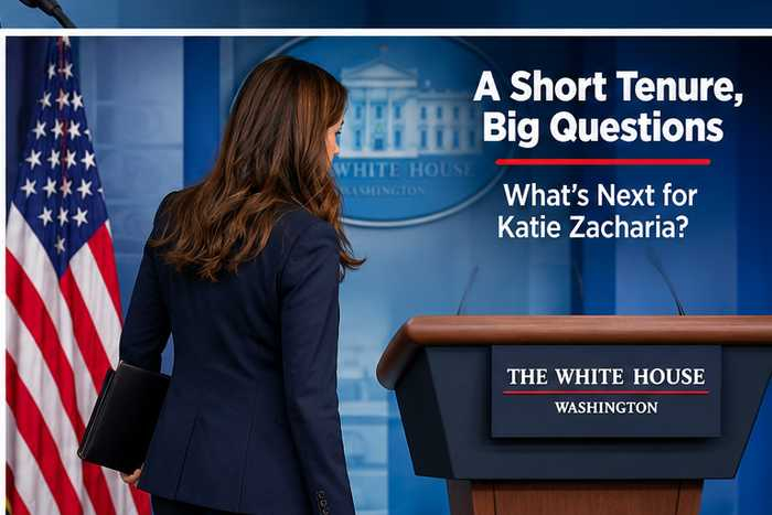 Katie Zacharia White House exit after five days